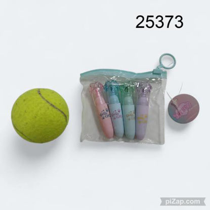 Imagen de RESALTADOR TRENDY X4 HUELLITAS PASTEL 10.25